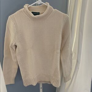 J. Crew Women's Cream Rollneck Sweater